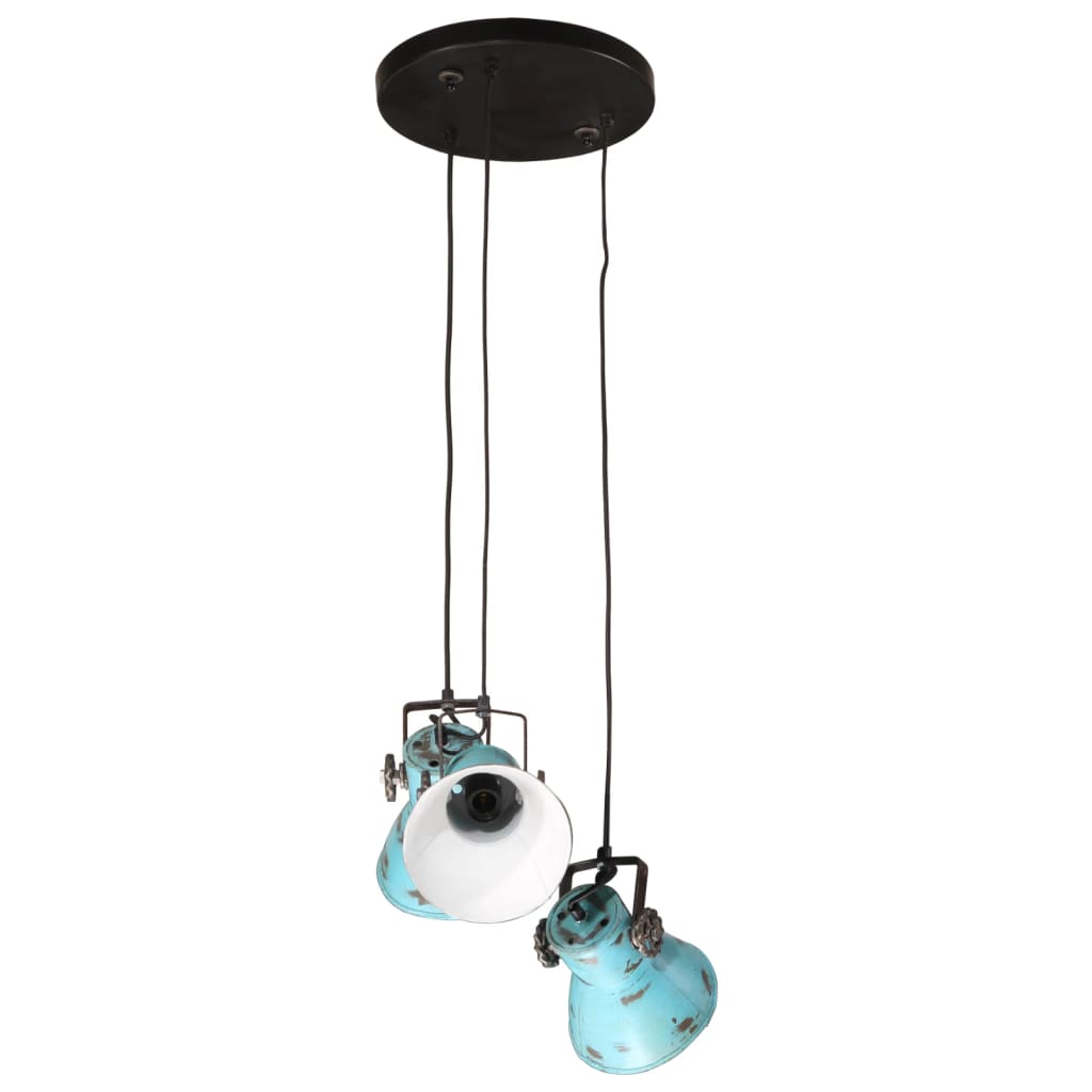 Lampada Pensile 25 W Blu Anticato 30x30x100 cm E27 - homemem39