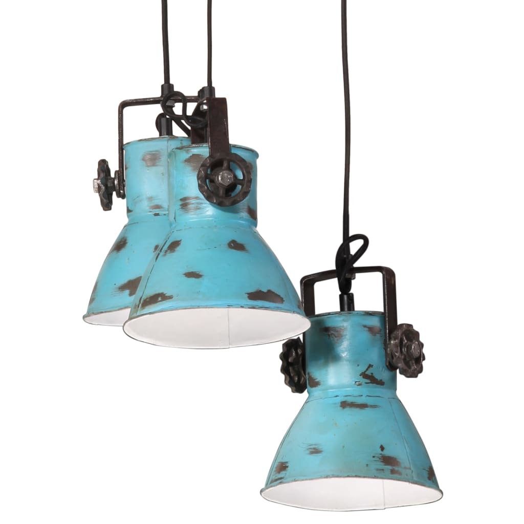 Lampada Pensile 25 W Blu Anticato 30x30x100 cm E27 - homemem39