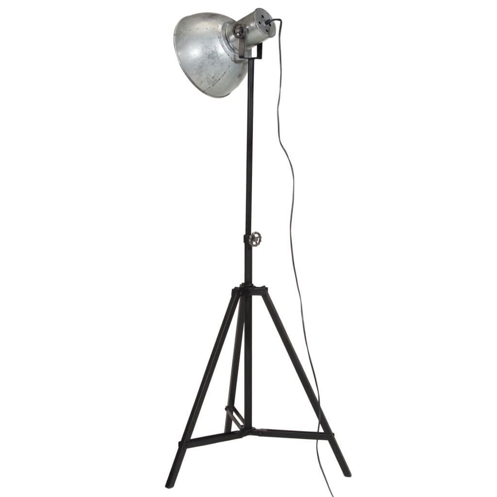 Lampada da Terra 25 W Argento Vintage 61x61x90-150 cm E27 - homemem39