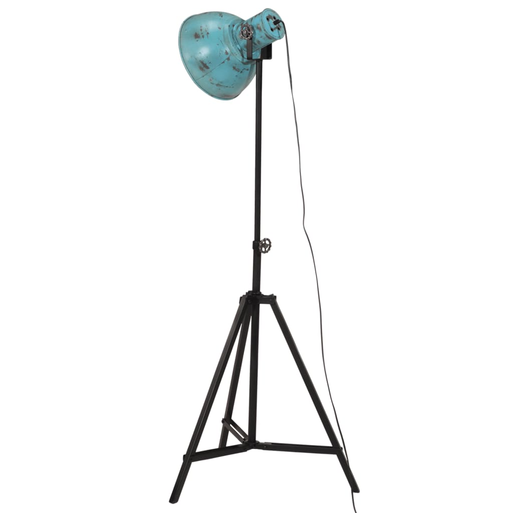 Lampada da Terra 25 W Blu Anticato 61x61x90/150 cm E27 - homemem39