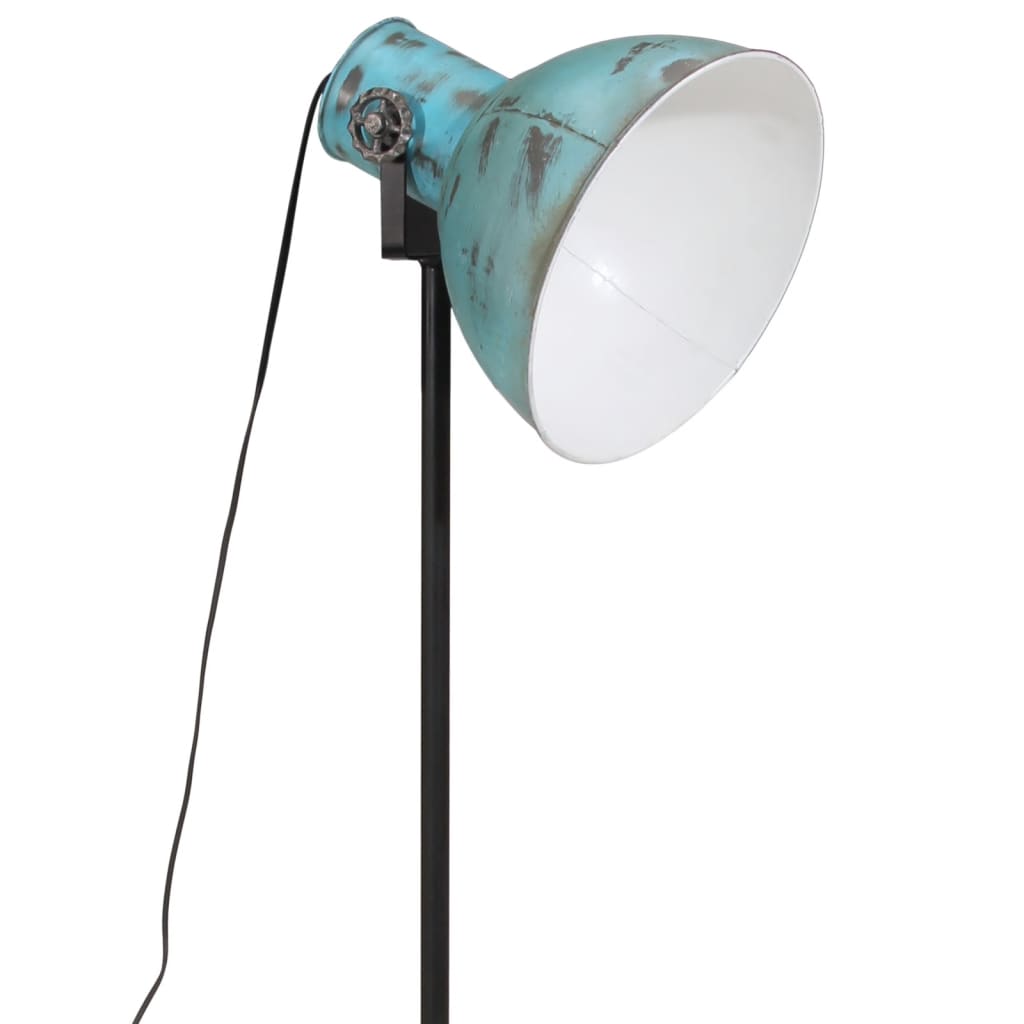 Lampada da Terra 25 W Blu Anticato 61x61x90/150 cm E27 - homemem39