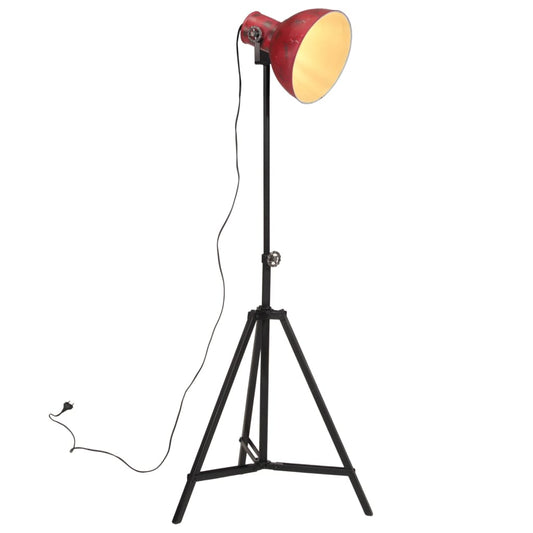 Lampada da Terra 25 W Rosso Anticato 61x61x90/150 cm E27 - homemem39