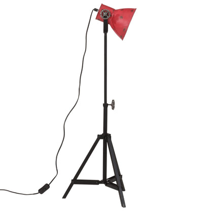 Lampada da Terra 25 W Rosso Anticato 35x35x65/95 cm E27 - homemem39