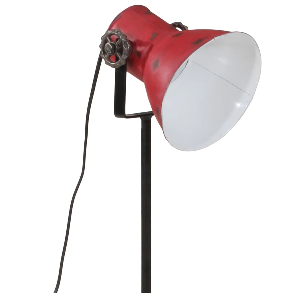 Lampada da Terra 25 W Rosso Anticato 35x35x65/95 cm E27 - homemem39