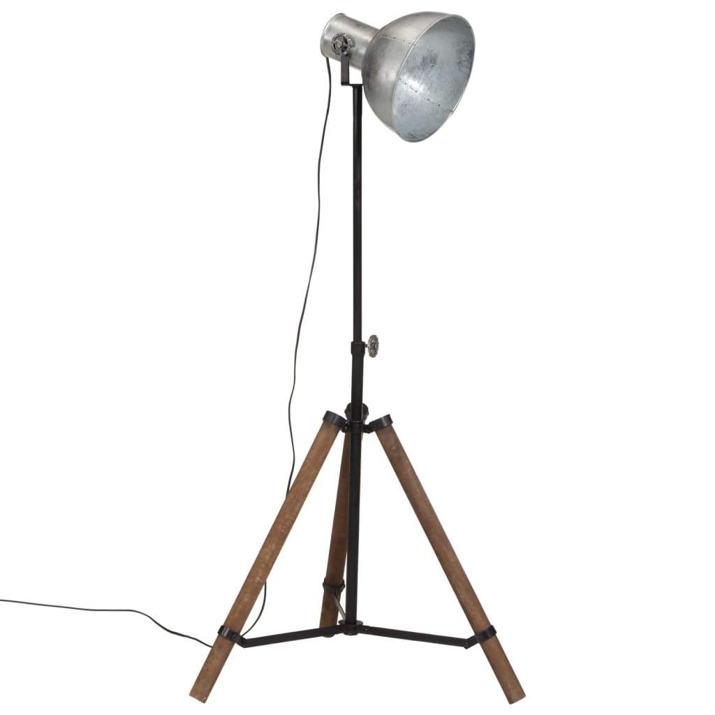 Lampada da Terra 25 W Argento Vintage 75x75x90-150 cm E27 - homemem39