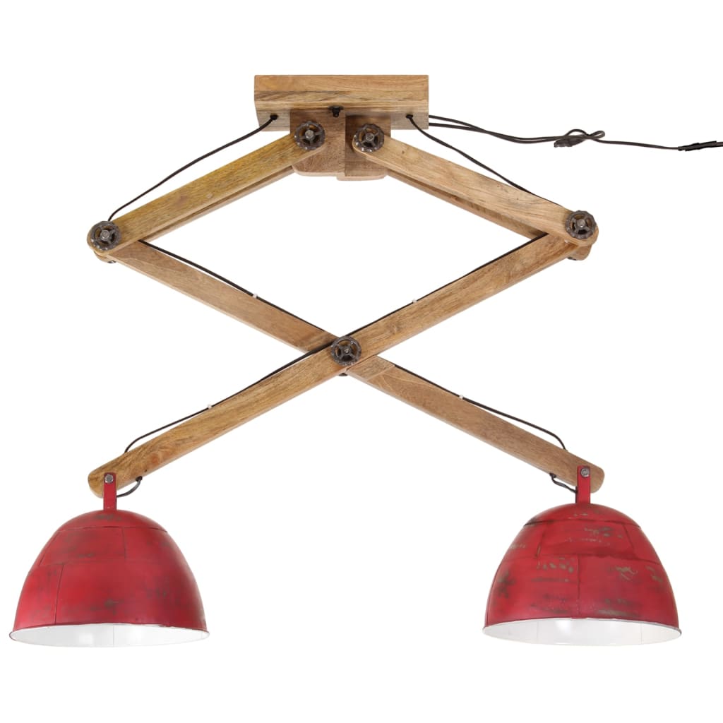 Lampada da Soffitto 25 W Rosso Anticato 29x18x85 cm E27 - homemem39