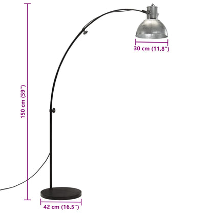 Lampada da Terra 25 W Argento Vintage 150 cm E27 - homemem39