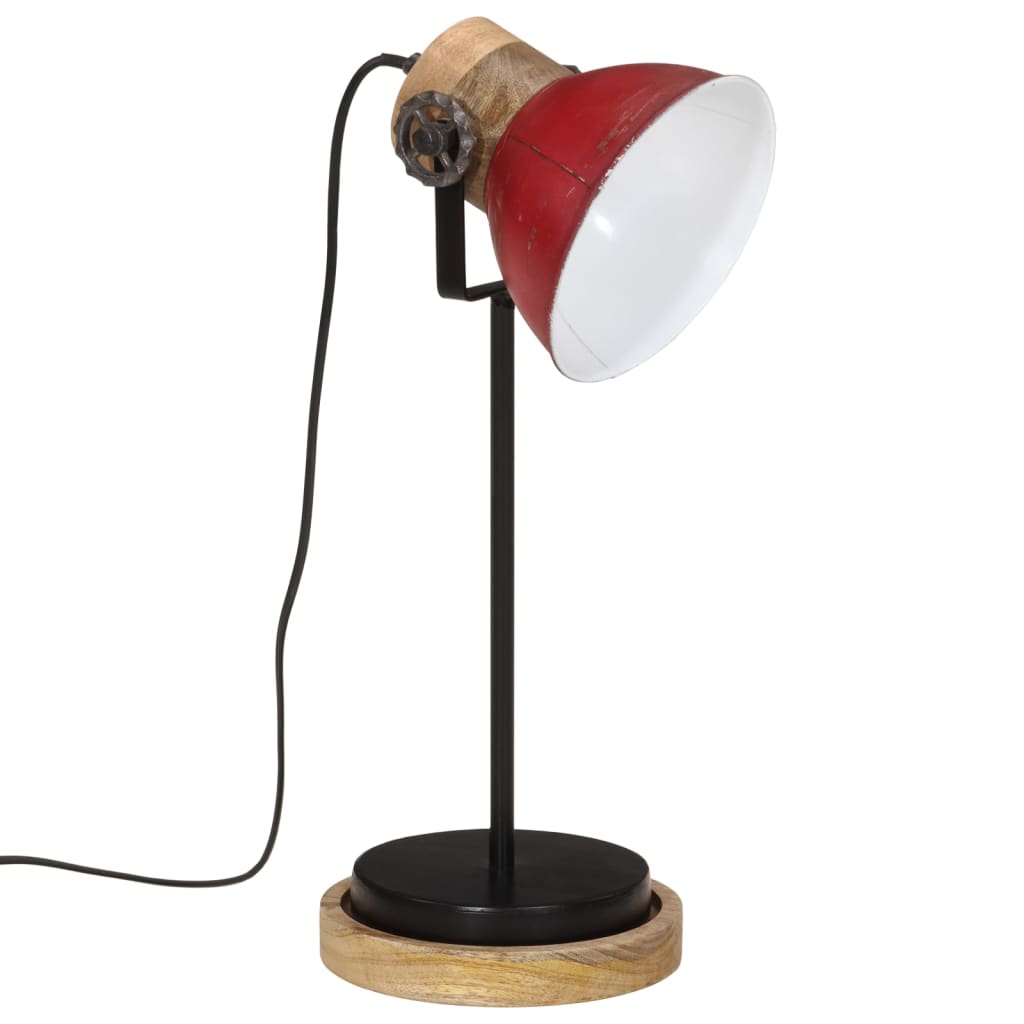 Lampada da Scrivania 25 W Rosso Anticato 17x17x50 cm E27 - homemem39