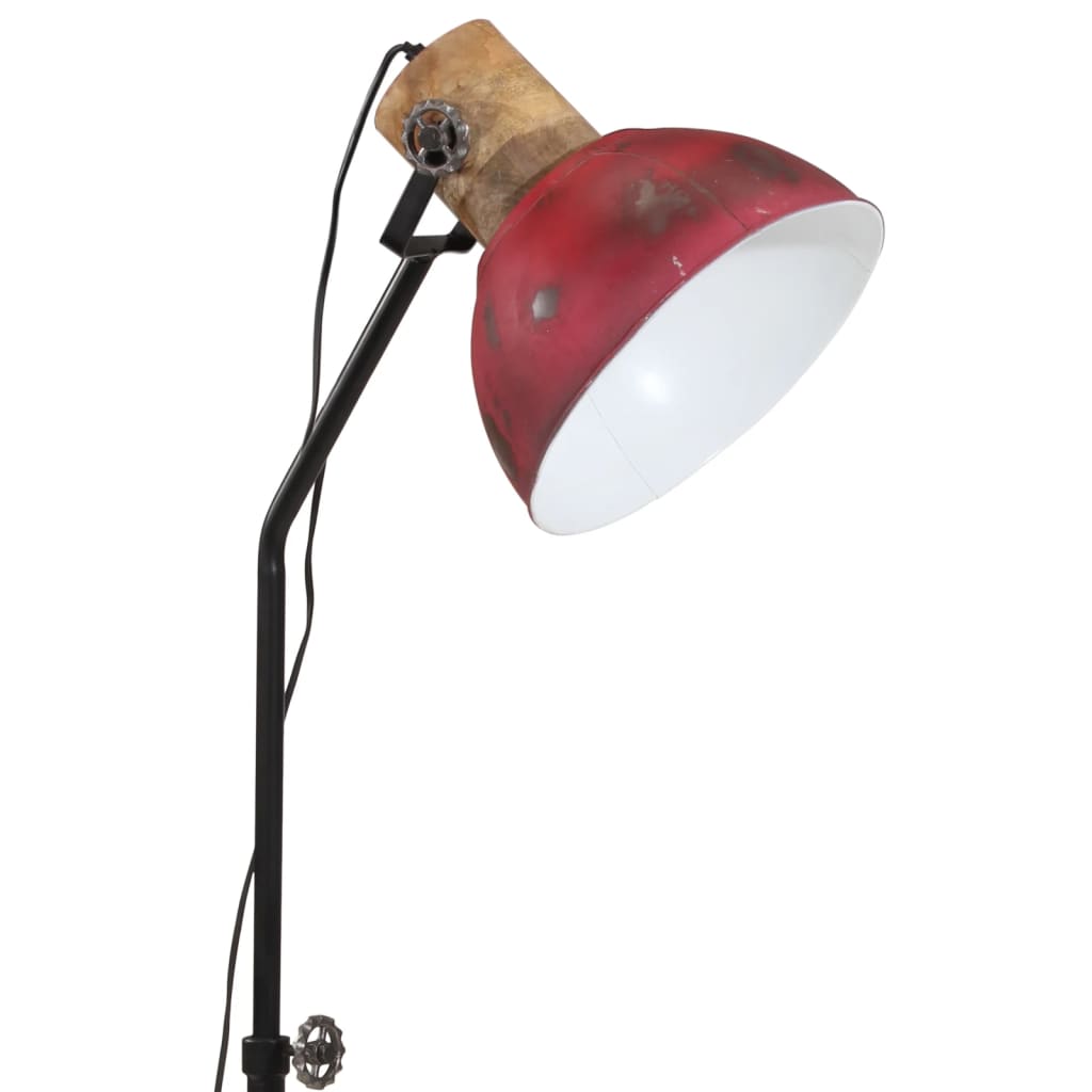 Lampada da Terra 25 W Rosso Anticato 30x30x100-150 cm E27 - homemem39