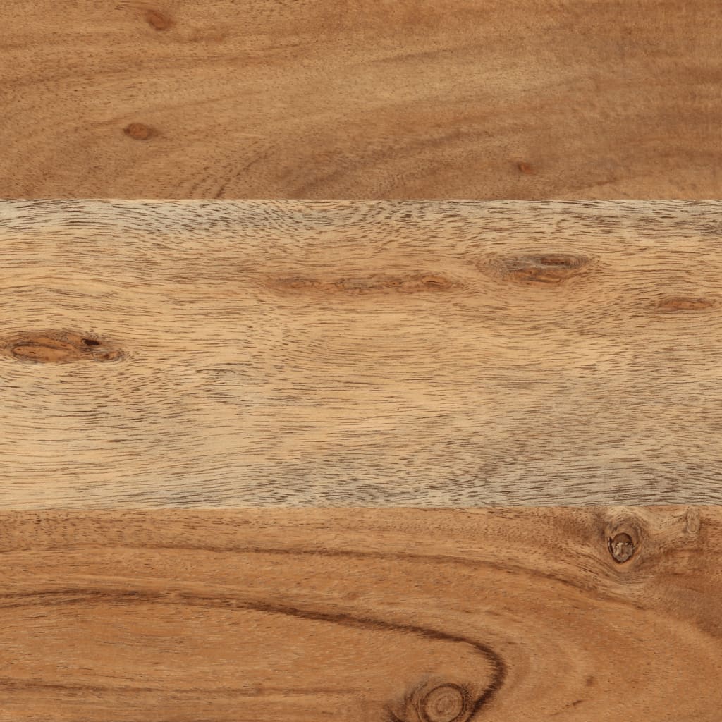 Scatola Portaoggetti 60x30x30 cm Legno Massello Acacia e Ferro