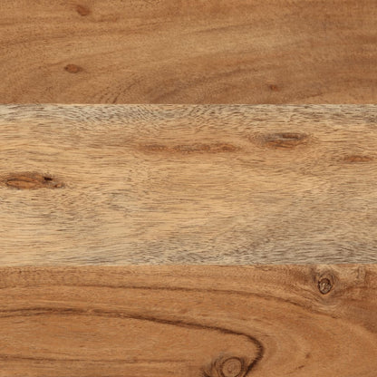 Scatola Portaoggetti 60x30x30 cm Legno Massello Acacia e Ferro