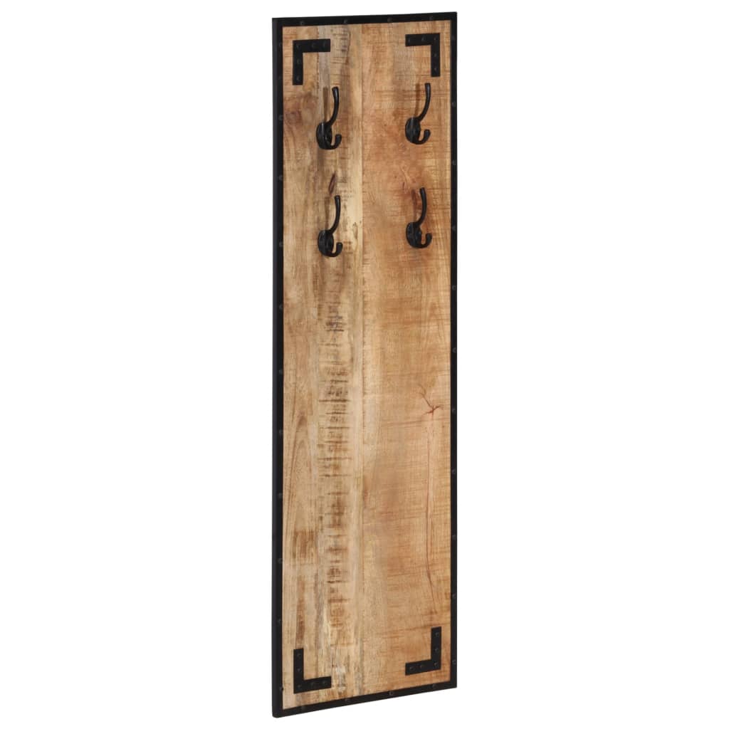 Appendiabiti 35x8x110 cm in Legno Massello Grezzo di Mango - homemem39