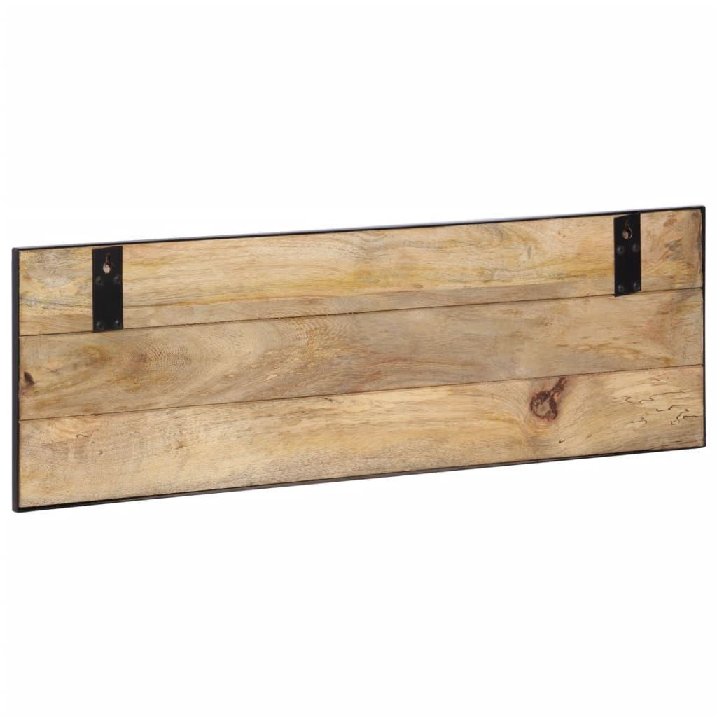 Appendiabiti 2 pz 80x8x25 cm in Legno Massello Grezzo di Mango - homemem39