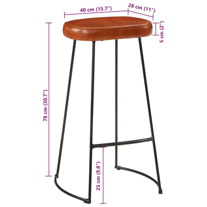 Sgabelli da Bar Gavin 2 pz 44x37,5x78 cm - homemem39