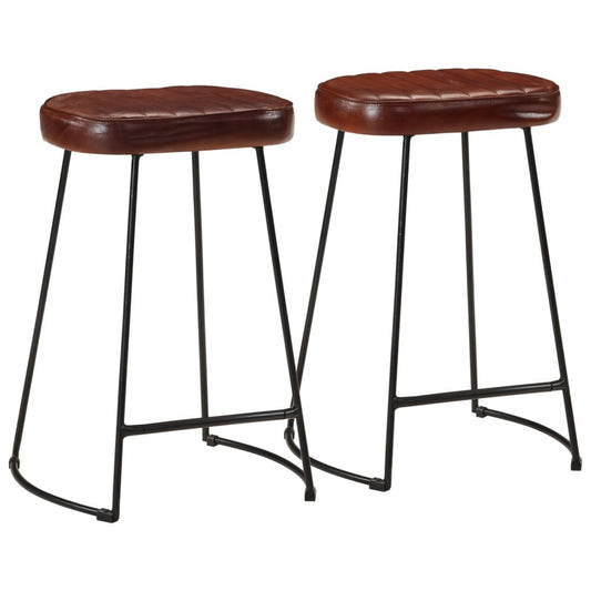 Sgabelli da Bar 2 pz Marrone Scuro 41x29x62 cm - homemem39