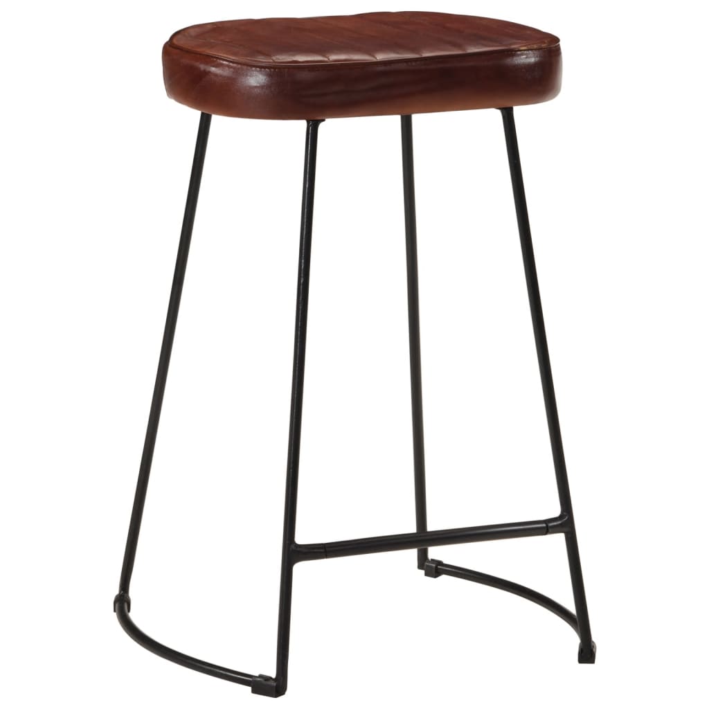 Sgabelli da Bar 2 pz Marrone Scuro 41x29x62 cm - homemem39