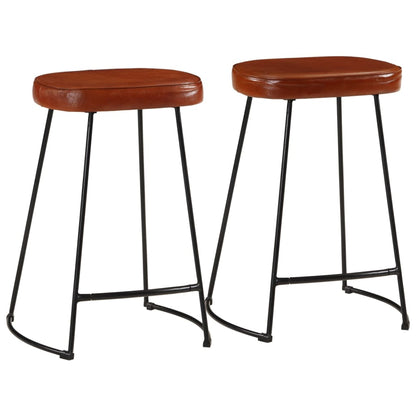 Sgabelli da Bar 2 pz Marrone Scuro 41x29x62 cm - homemem39