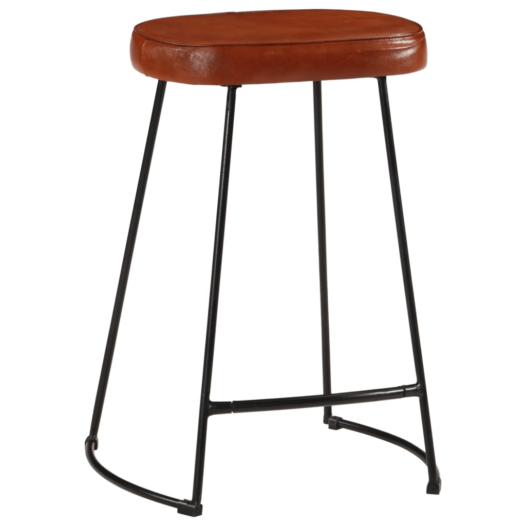 Sgabelli da Bar 2 pz Marrone Scuro 41x29x62 cm - homemem39