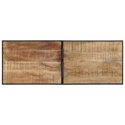 Tavolo da Bar 150x55x107 cm in Legno Grezzo Massello di Mango - homemem39