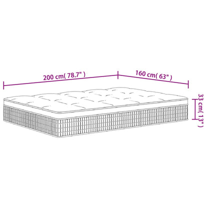 Materasso a Molle Insacchettate Medio Plus 160x200cm Super King - homemem39