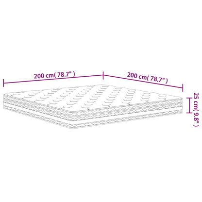 Materasso a Molle Insacchettate Medio 200x200 cm