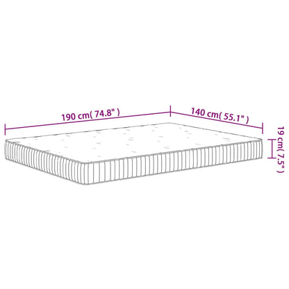 Materasso a Molle Insacchettate Medio 140x190 cm - homemem39