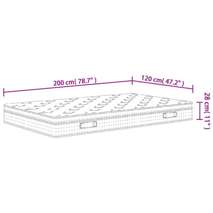 Materasso a Molle Insacchettate Medio Plus 120x200 cm - homemem39