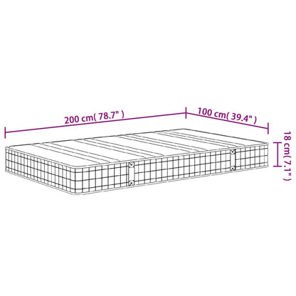 Materasso a Molle Bonnel Medio 100x200 cm - homemem39