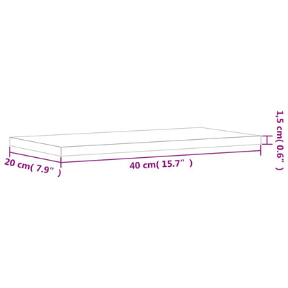 Mensole Parete 4pz Grigio Sonoma 40x20x1,5cm Legno Multistrato - homemem39