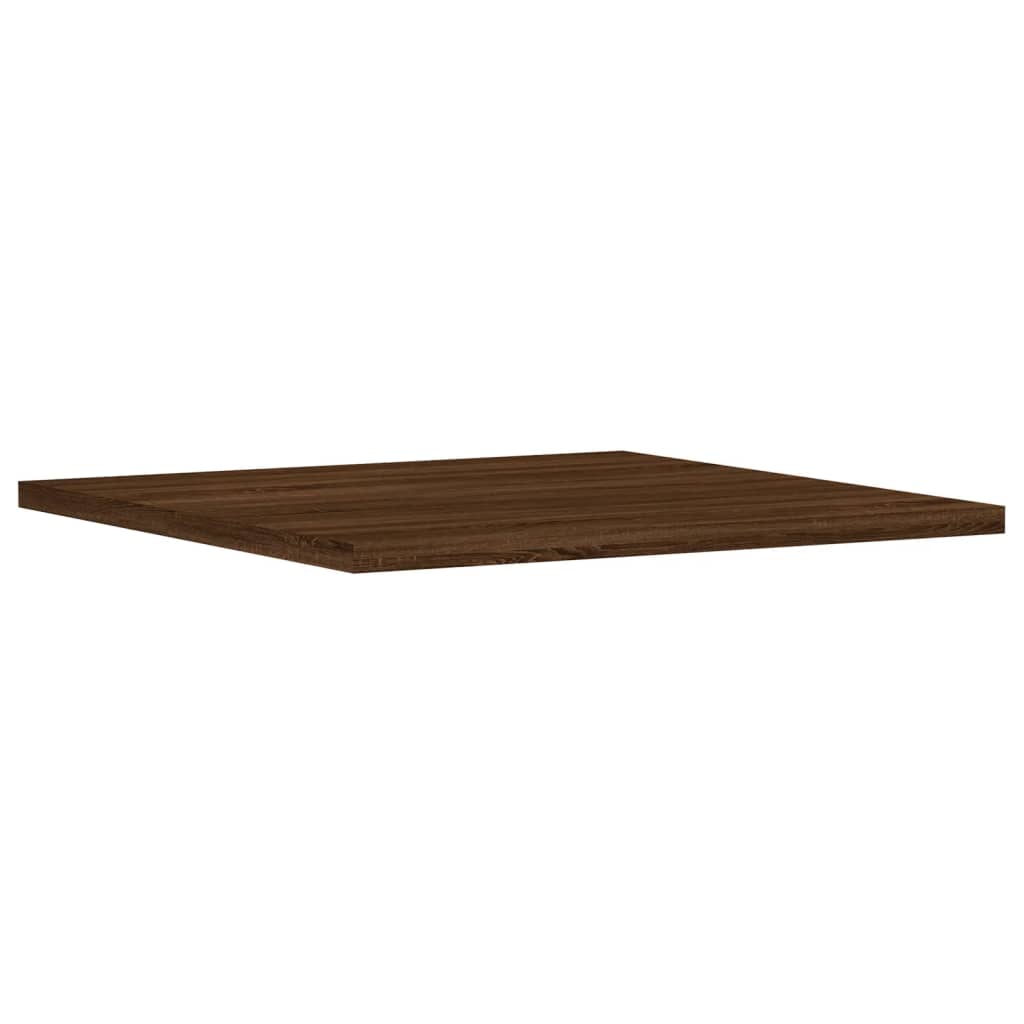 Mensole Parete 4pz Rovere Marrone 40x40x1,5cm Legno Multistrato - homemem39