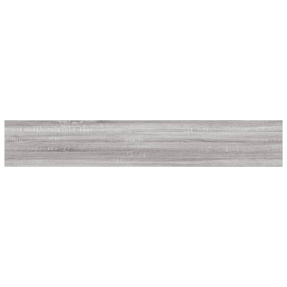 Mensole Parete 4pz Grigio Sonoma 60x10x1,5cm Legno Multistrato - homemem39