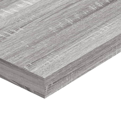 Mensole Parete 4pz Grigio Sonoma 60x10x1,5cm Legno Multistrato - homemem39