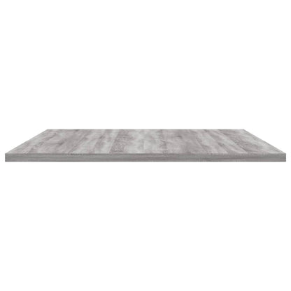 Mensole Parete 4pz Grigio Sonoma 80x50x1,5cm Legno Multistrato - homemem39