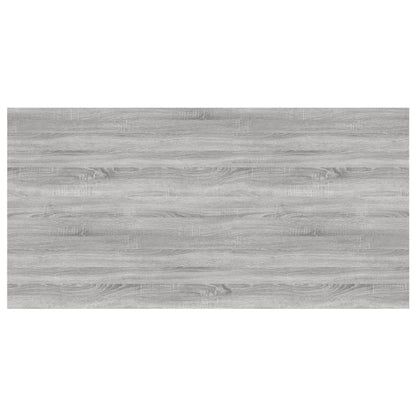 Mensole Parete 4pz Grigio Sonoma 100x50x1,5cm Legno Multistrato