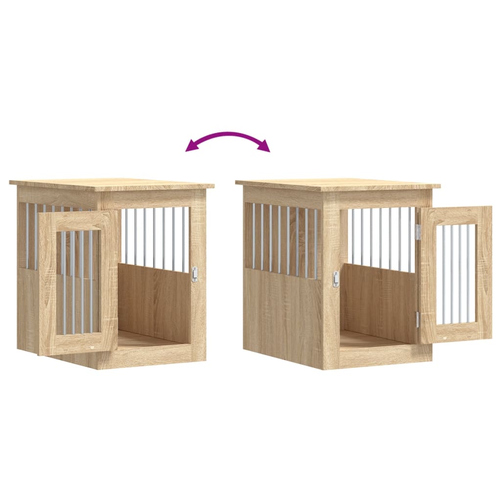 Gabbia Cani da Arredamento Rovere Sonoma 45x62x59cm Multistrato