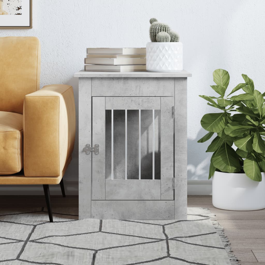 Gabbia Cani Arredamento Grigio Cemento 55x80x68cm Multistrato - homemem39