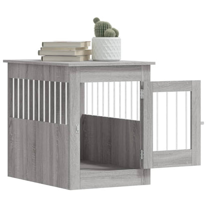 Gabbia Cani da Arredamento Grigio Sonoma 55x80x68cm Multistrato - homemem39