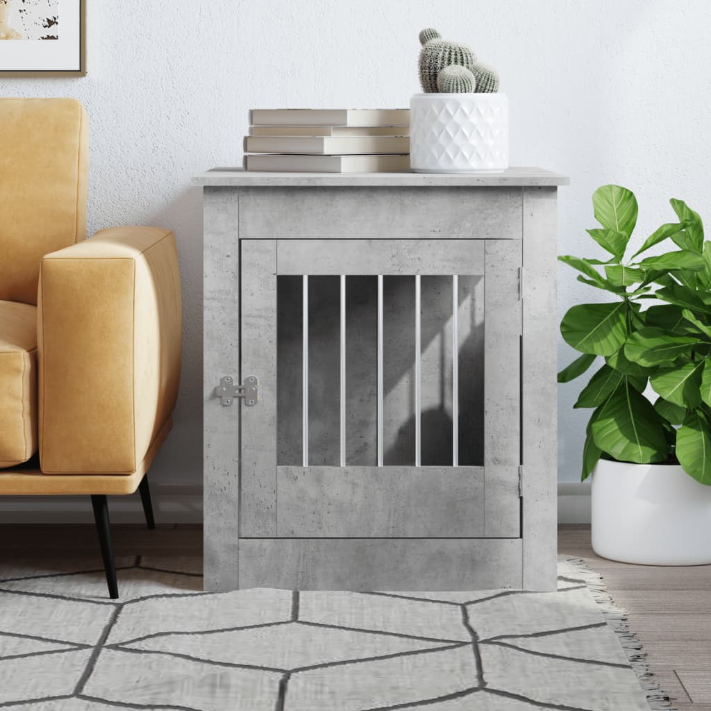 Gabbia Cani Arredamento Grigio Cemento 64,5x80x71cm Multistrato - homemem39