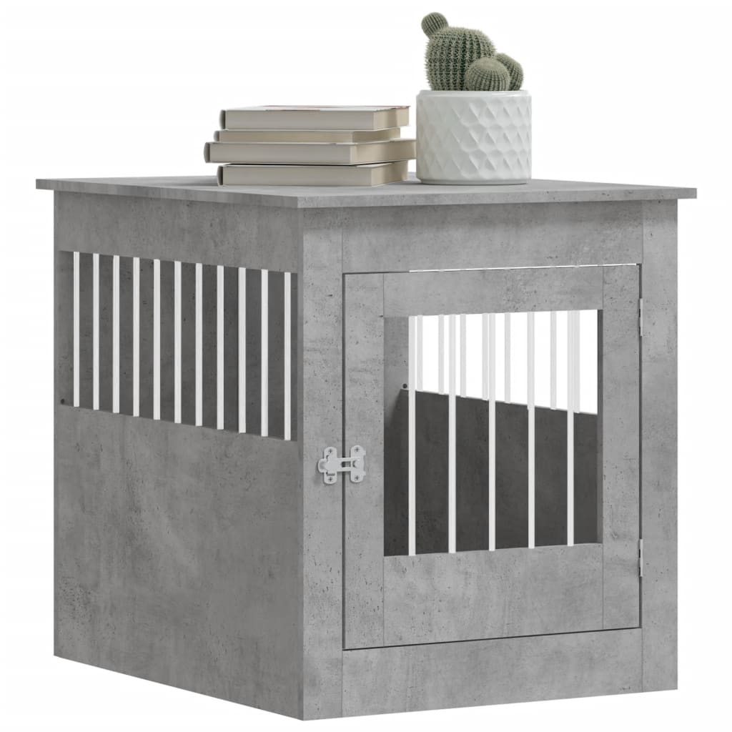 Gabbia Cani Arredamento Grigio Cemento 64,5x80x71cm Multistrato - homemem39