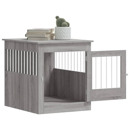 Gabbia Cani Arredamento Grigio Sonoma 64,5x80x71cm Multistrato - homemem39