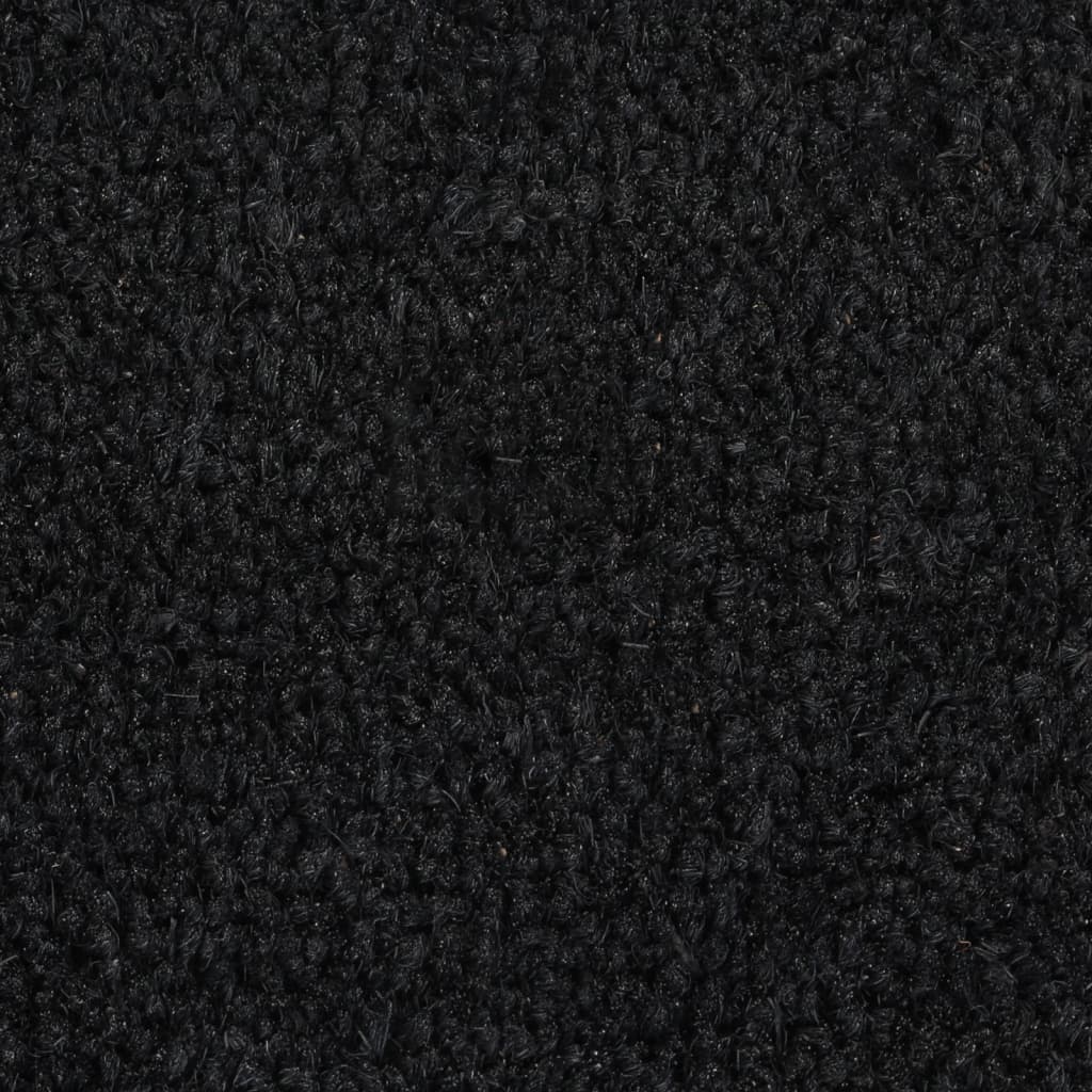 Zerbino Naturale Nero Mezzo Rotondo 40x60 cm Fibra di Cocco - homemem39