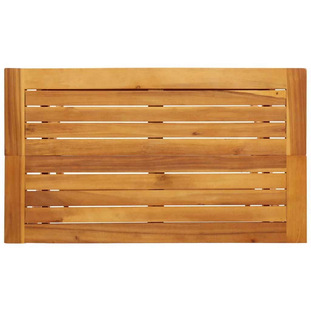 Tavolo Giardino Pieghevole 90x52,5x65 cm Legno Massello Acacia - homemem39