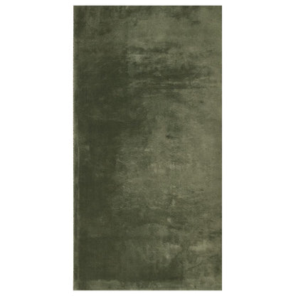 Tappeto Pelo Corto HUARTE Morbido Lavabile Verde Bosco 60x110cm - homemem39