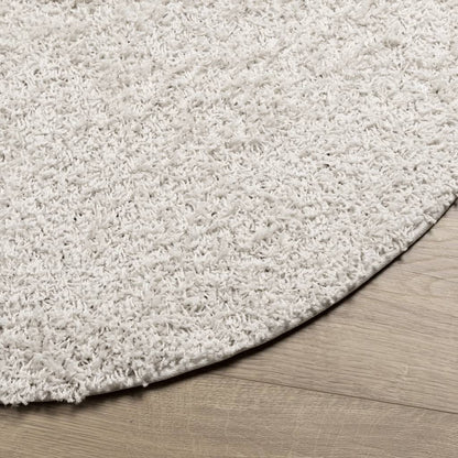 Tappeto Shaggy PAMPLONA a Pelo Lungo Moderno Crema Ø 280 cm