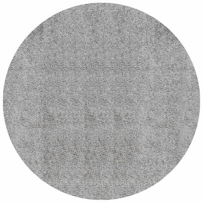 Tappeto Shaggy PAMPLONA a Pelo Lungo Moderno Grigio Ø 200 cm - homemem39