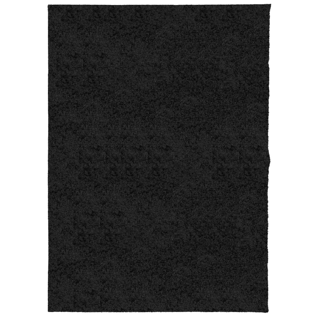 Tappeto Shaggy PAMPLONA a Pelo Lungo Moderno Nero 240x340 cm - homemem39