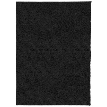 Tappeto Shaggy PAMPLONA a Pelo Lungo Moderno Nero 240x340 cm