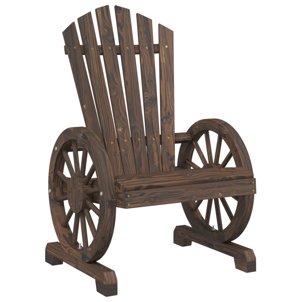 Sedie da Giardino Adirondack 4 pz in Legno Massello di Abete - homemem39