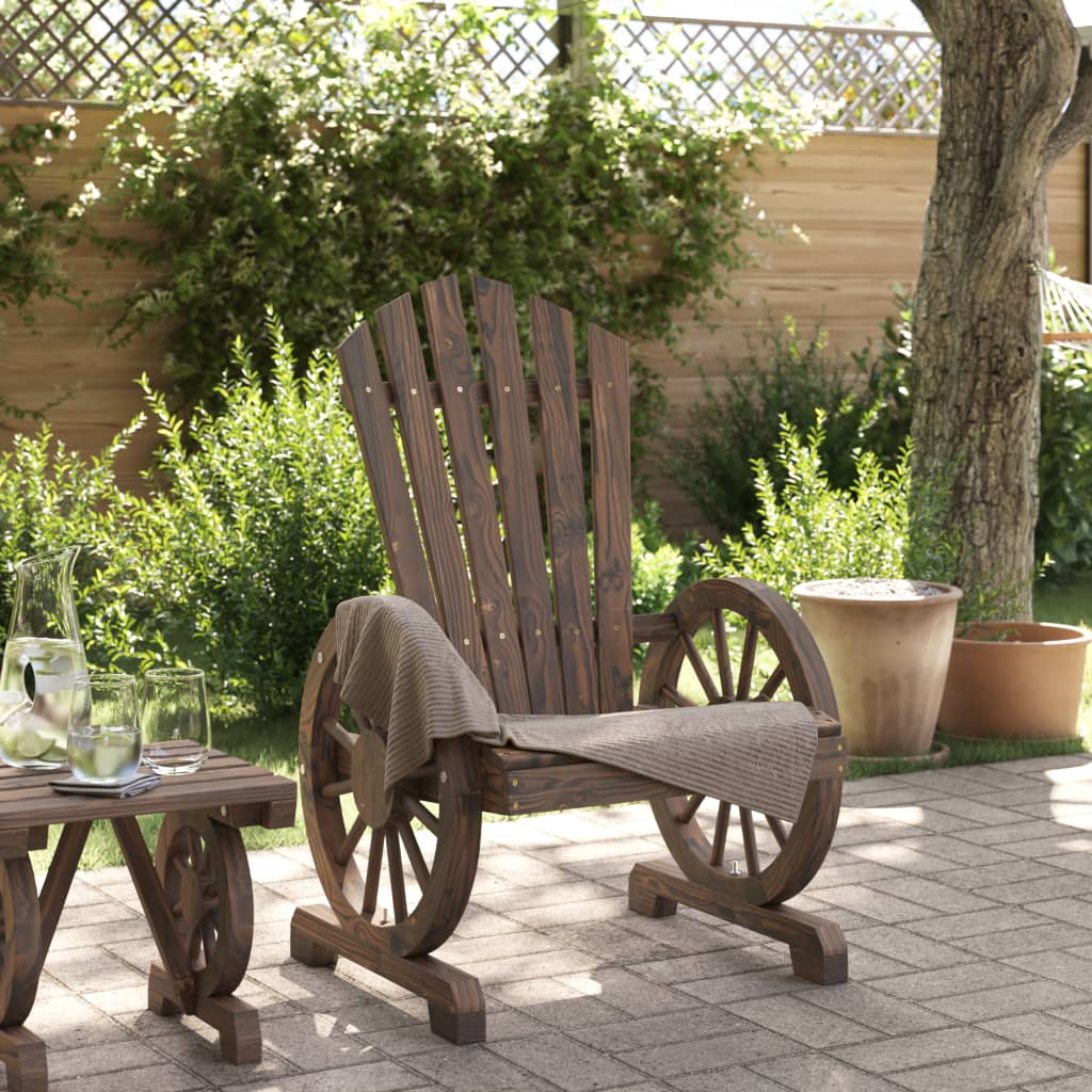 Sedia da Giardino Adirondack in Legno Massello di Abete - homemem39