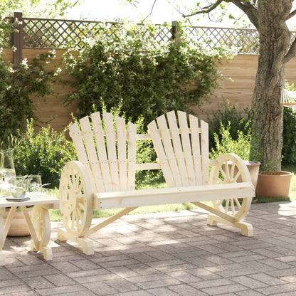 Sedia da Giardino Adirondack 2 Posti in Legno Massello di Abete - homemem39